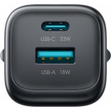 Joyroom JR-TG7 33W USB-A + USB-C Wandladeger&auml;t mit 30W Lightning Kabel 1m - Schwarz