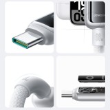 Joyroom S-A55 StarFlight c&acirc;ble charge rapide USB-C vers USB-C 100W (1.2m) - Blanc