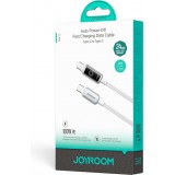 Joyroom S-A55 StarFlight Schnellladekabel USB-C zu USB-C 100 W (1.2 m) - Weiss