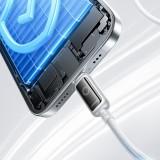 Joyroom S-A55 StarFlight Schnellladekabel USB-C zu USB-C 100 W (1.2 m) - Weiss