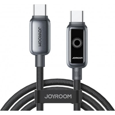 Joyroom S-A55 StarFlight Schnellladekabel USB-C zu USB-C 100 W (1.2 m) - Schwarz