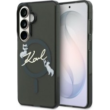 Coque Samsung Galaxy S26 - Karl Lagerfeld IML KC Script MagSafe protection &eacute;l&eacute;gante - Noir