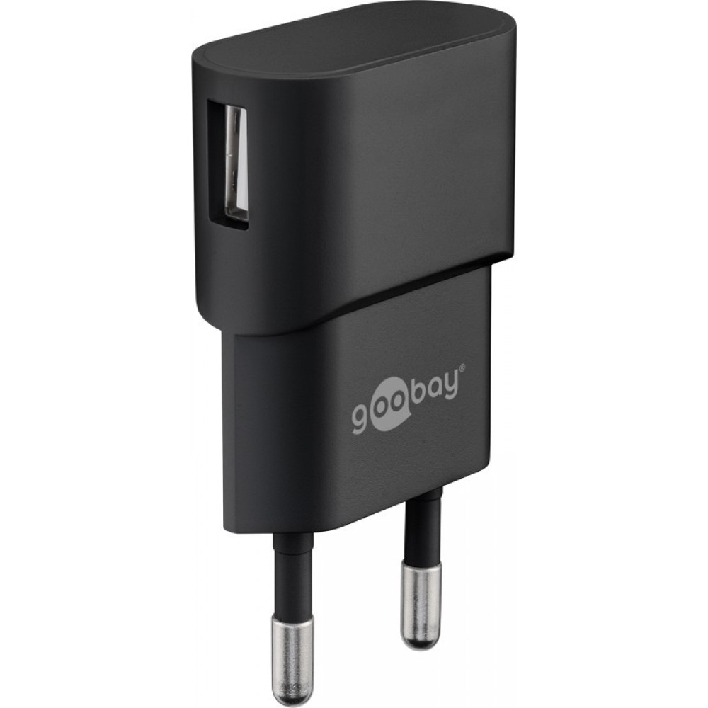 Goobay USB-C Ladeger&auml;t Set 5W Netzteil mit USB-C Kabel (1m) - Schwarz