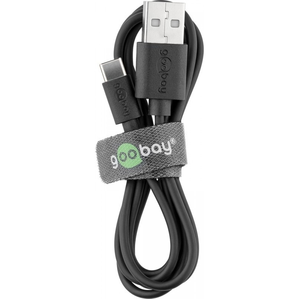 Goobay USB-C Ladeger&auml;t Set 5W Netzteil mit USB-C Kabel (1m) - Schwarz