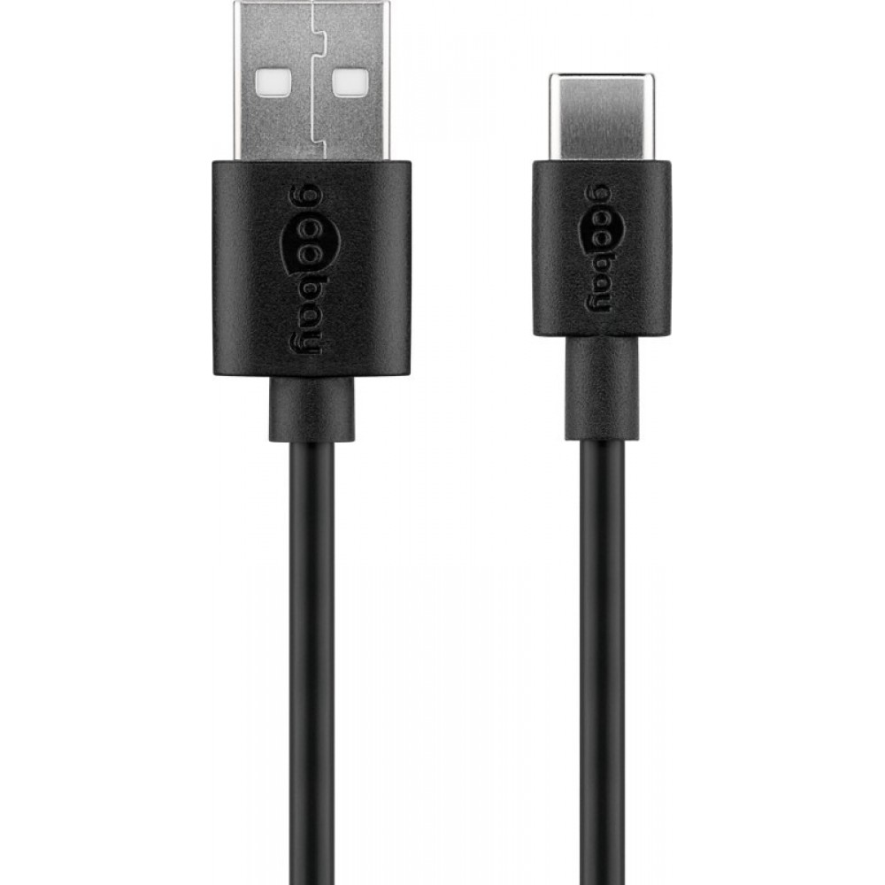 Goobay USB-C Ladeger&auml;t Set 5W Netzteil mit USB-C Kabel (1m) - Schwarz