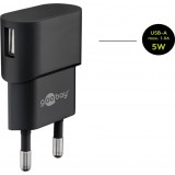 Goobay USB-C Ladeger&auml;t Set 5W Netzteil mit USB-C Kabel (1m) - Schwarz