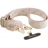 Guess 4G Universelle Crossbody Strap mit Metall-Logo aus PU (150cm) - Rosa