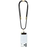 Guess 4G Smartphone Lani&egrave;re mit integriertem USB-C Schnelllade-Kabel und Charm - Schwarz