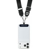 Universelle Karl Lagerfeld Schulterriemen mit stilvollem Choupette-Patch - Schwarz