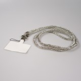 Universelle Glitzer Strass Smartphone-Hülle Lanière - Silber