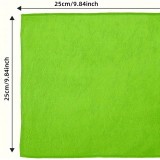 Lot de 20 chiffons en microfibre ultra-absorbants 23 x 23 cm réutilisables pour maison - Multicolor