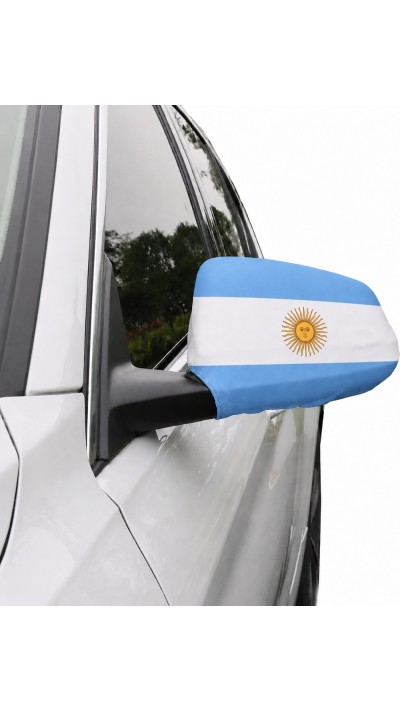 2er Set Aussenspiegelabdeckungen Auto Argentinische Flagge