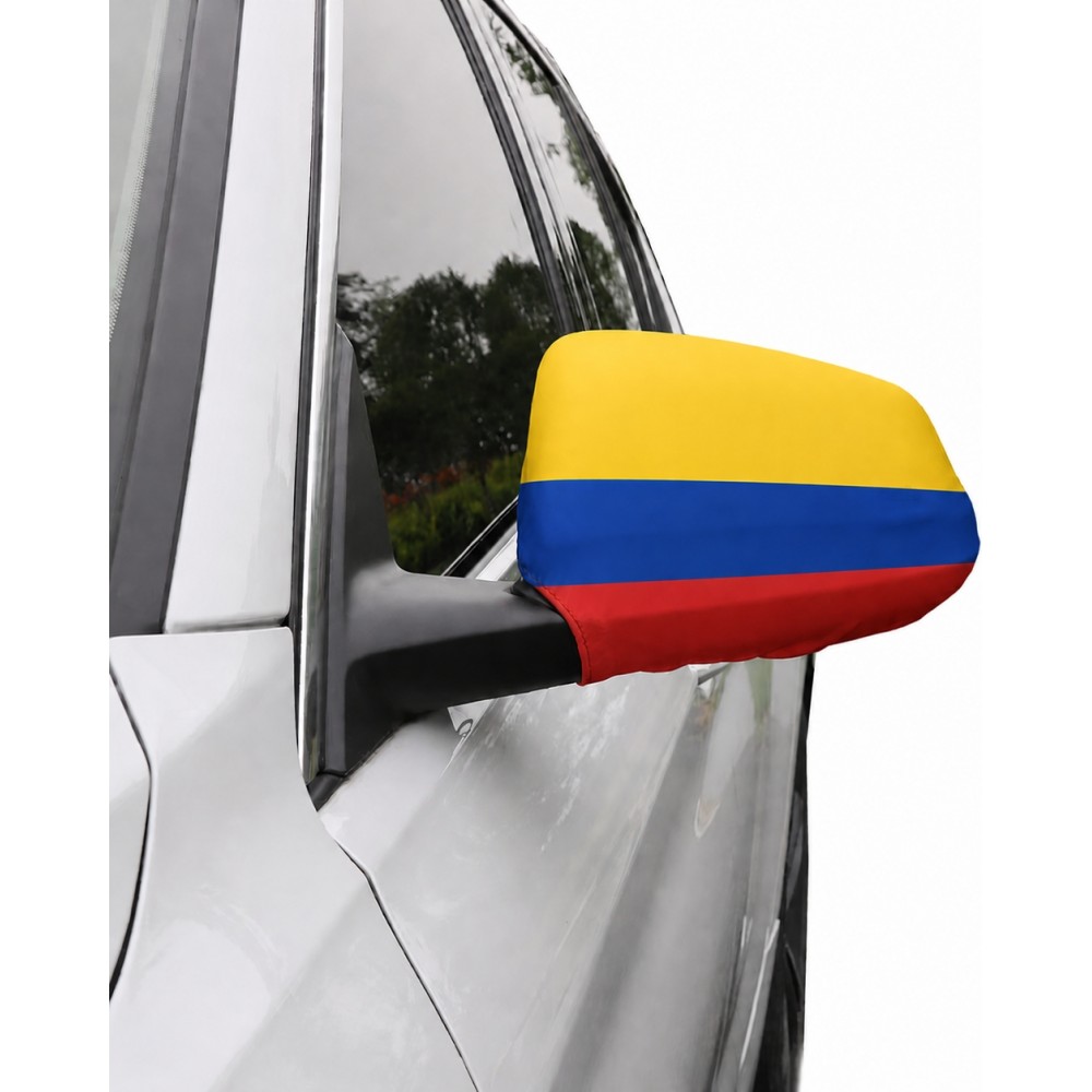 2er Set Aussenspiegelabdeckungen Auto Kolumbien Flagge