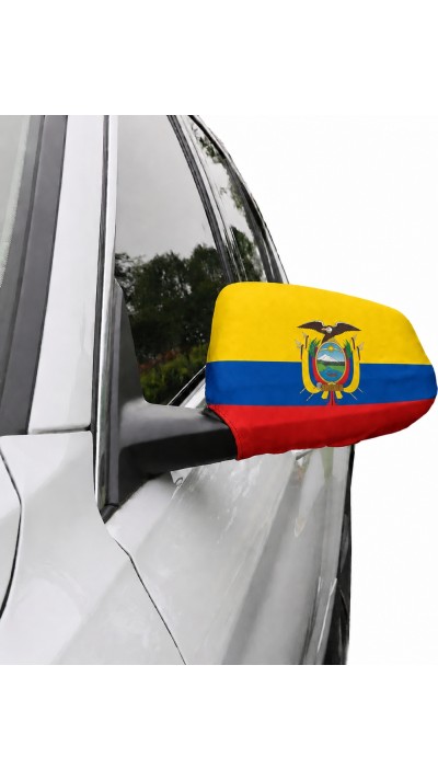 2er Set Aussenspiegelabdeckungen Auto Ecuador Flagge
