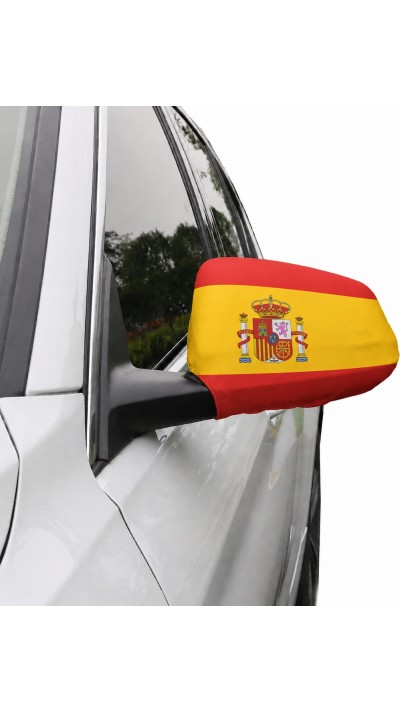 2er Set Aussenspiegelabdeckungen Auto Spanien Flagge