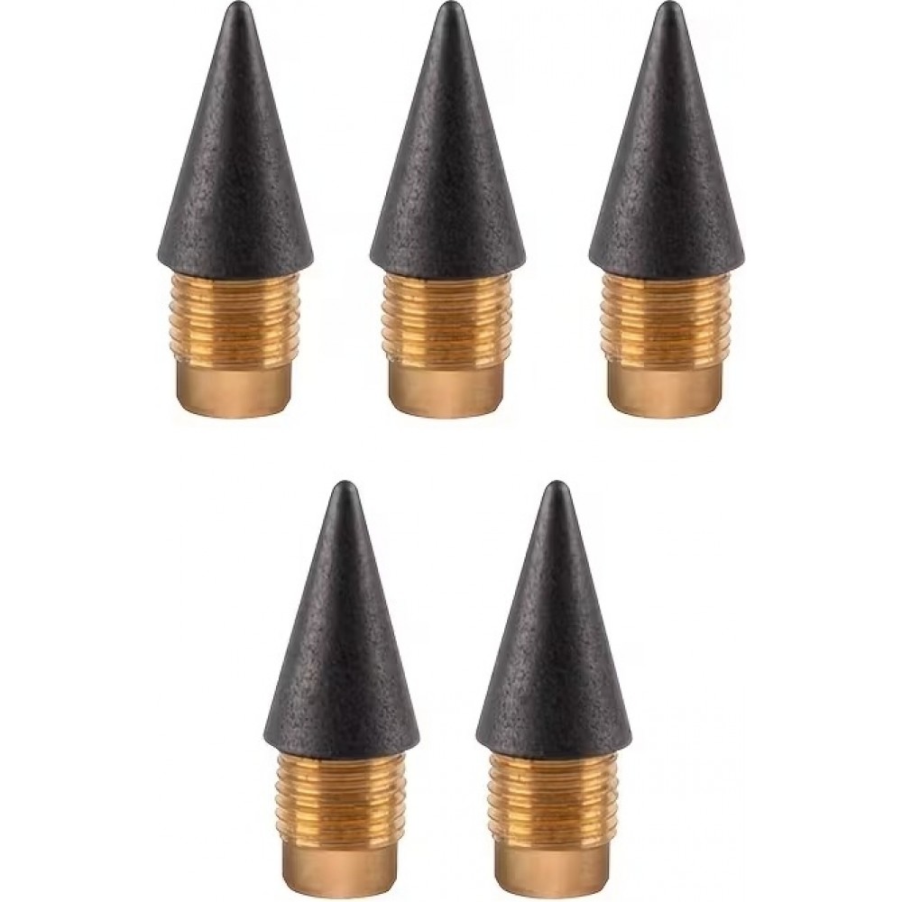 Lot de 5 mines de remplacement crayon sans encre pour stylo &agrave; &eacute;criture infinie - Noir