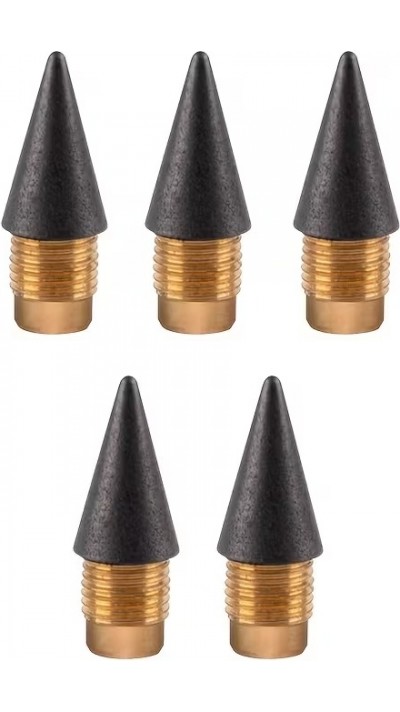 5er Set Ersatzminen f&uuml;r tintenlosen Schreibstift Unendliches Schreiben - Schwarz