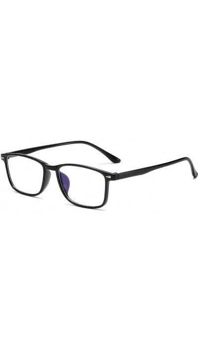 Lunettes anti-lumière bleue et la fatigue oculaire design Y2K unisexes verres transparents pour écrans confort visuel - Noir