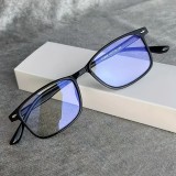 Lunettes anti-lumi&egrave;re bleue et la fatigue oculaire design Y2K unisexes verres transparents pour &eacute;crans confort visuel - Noir