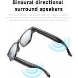 Intelligente Sonnenbrille mit 8 MP HD 4K Kamera, WIFI+Bluetooth Echtzeit&uuml;bertragung - Schwarz