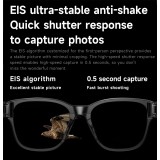 Intelligente Sonnenbrille mit 8 MP HD 4K Kamera, WIFI+Bluetooth Echtzeit&uuml;bertragung - Schwarz