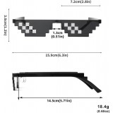 Lunettes de soleil Thug Life style urbain accessoire tendance pour soirées et festivals - Noir