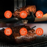 Meatmeet Pro Smart Thermometer Bluetooth WiFi für Grill Ofen Räuchergerät - Schwarz