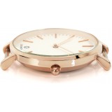 Edelwatch Uhr 32 mm (Ladies) Gold Zifferblatt Weiss (Batterie nicht enthalten) - Blau / Weiss / Violett Armband