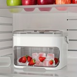 Moule à glaçons multifonctionnel pratique pour boissons avec pince de service - Blanc