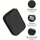 Pillen-Organizer f&uuml;r Reisen 7 Tage und 4 Einnahmen t&auml;glich tragbare Tablettenbox mit eleganter Tasche - Schwarz