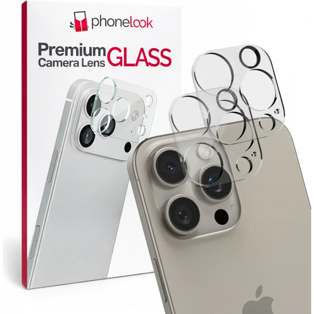 2er-Pack Kameraschutzglas - Transparent - iPhone 15 Pro Max
