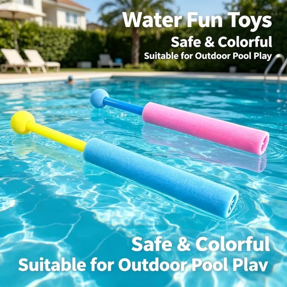 Pistolets &agrave; eau en mousse pour enfants jouets d'&eacute;t&eacute; pour jardin piscine et plage (Lot de 3 pi&egrave;ces) - Multicolore