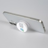 Pop Socket personnalisé blanc - Support de doigt interchangeable pour Smartphone / Tablettes - Custom