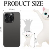 Katzen Stiftehalter origineller Schreibtisch Organizer niedliches Geschenk für Büro Schule & Schreibwaren - Weiss