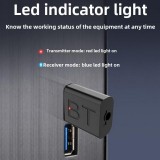 Bluetooth 5.0 USB-A Sender-Empf&auml;nger Drahtlos mit 3,5mm Klinkenstecker f&uuml;r PC und Auto - Schwarz