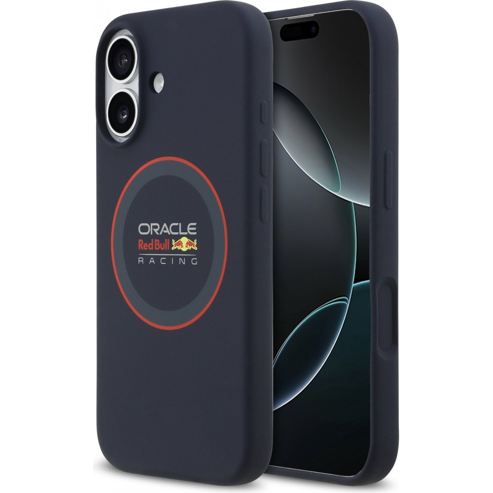 iPhone 17 Case Hülle - Red Bull Racing MagSafe Silikonhülle mit rotem Ring - Blau