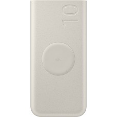 Samsung 10000 mAh Powerbank externe kabellos 2x USB-C 25W ultra-schnelle Ladeger&auml;t - Beige