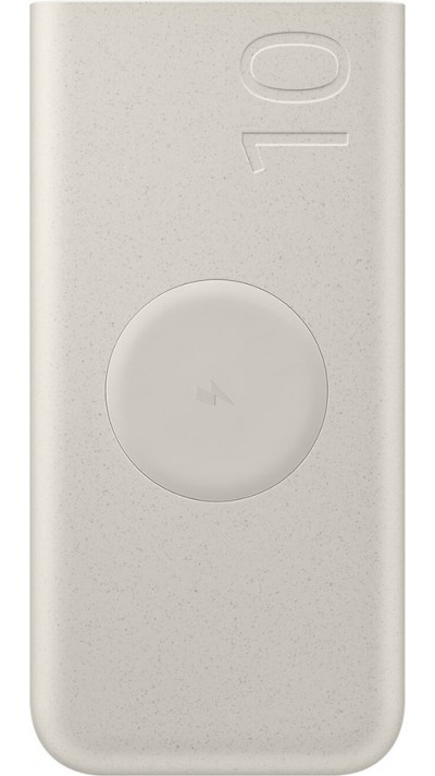 Samsung 10000 mAh Powerbank externe kabellos 2x USB-C 25W ultra-schnelle Ladeger&auml;t - Beige