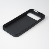 Google Pixel 9 / Pixel 9 Pro Case Hülle - Silikon schwarz Wavy Rectangle Orange Pink