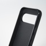 Google Pixel 9 / Pixel 9 Pro Case Hülle - Silikon schwarz Wavy Rectangle Orange Pink
