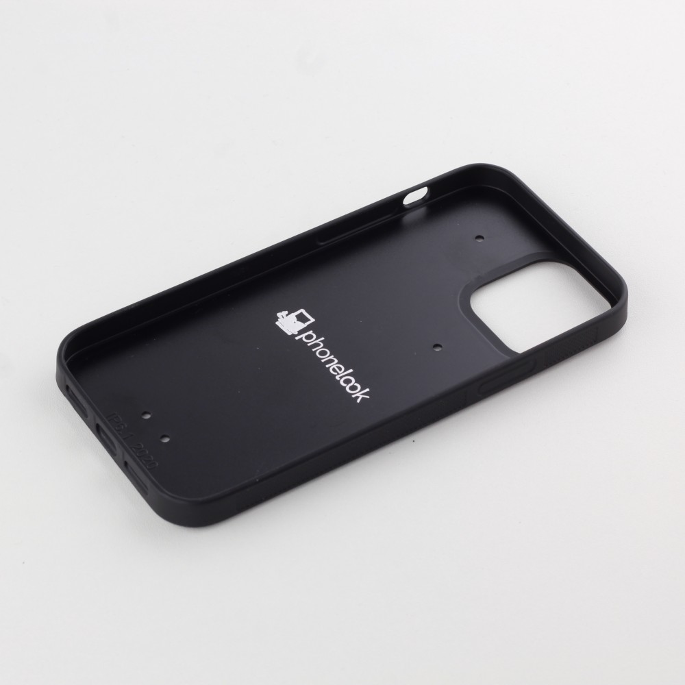 iPhone 12 / 12 Pro Case Hülle - Silikon schwarz F1 Track 2025 Italy