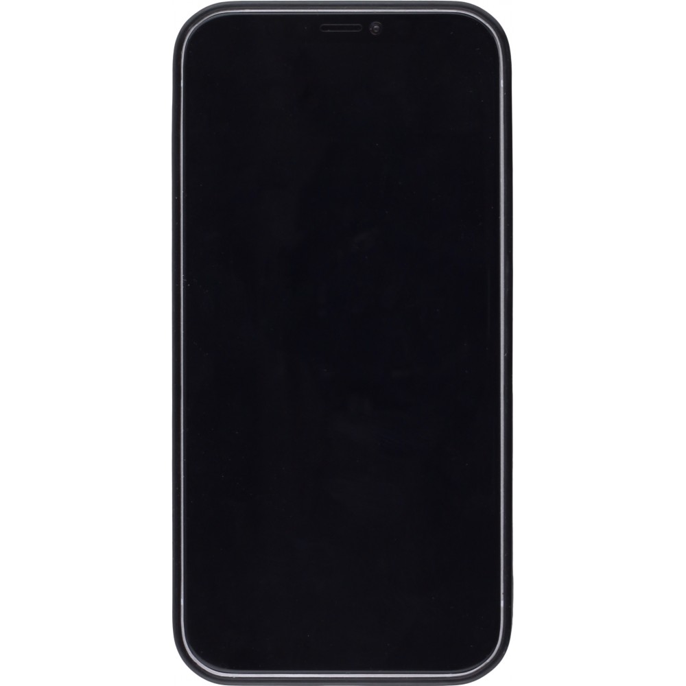 iPhone 12 mini Case Hülle - Silikon schwarz Valentin 2024 Flauschige Liebe