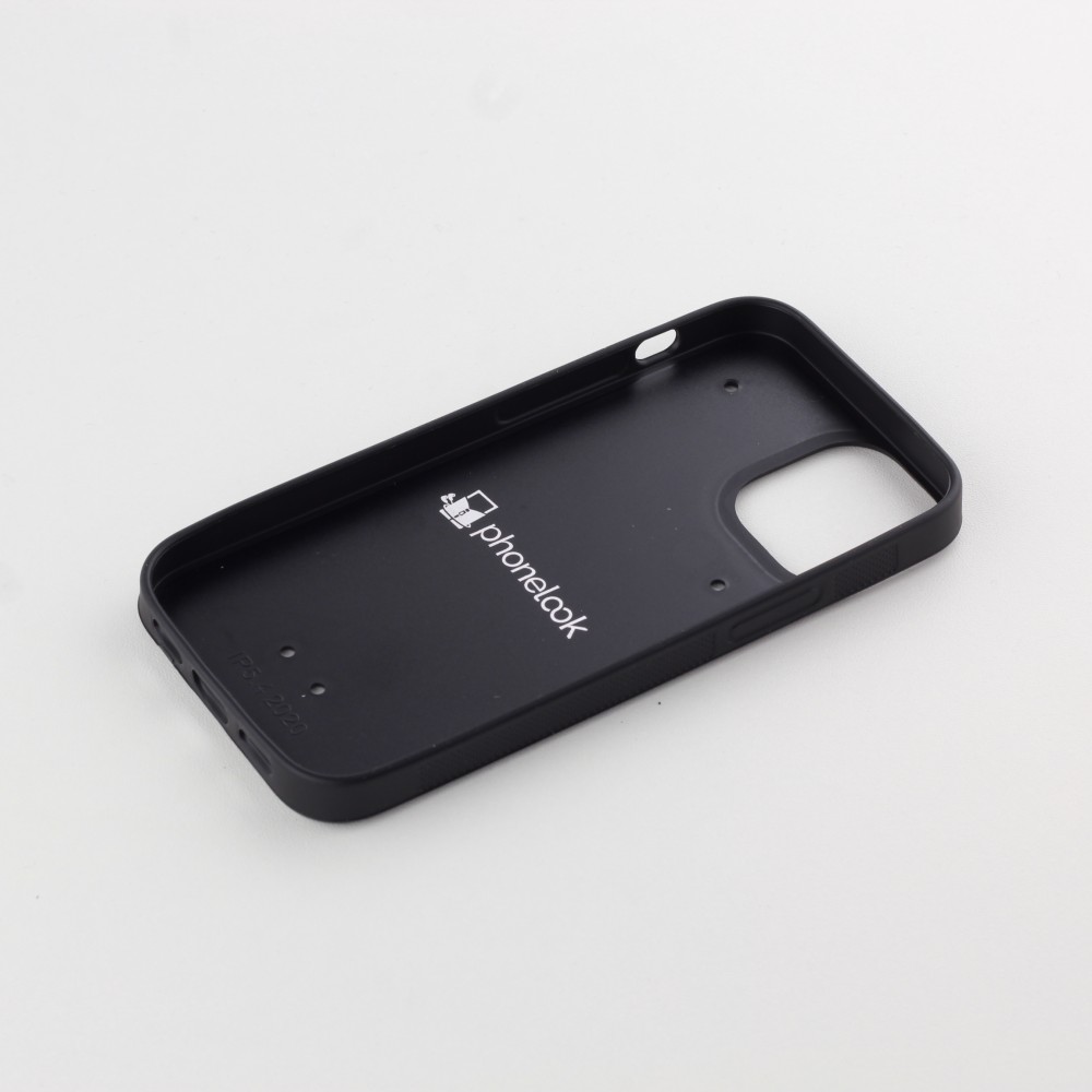 iPhone 12 mini Case Hülle - Silikon schwarz Valentin 2024 Flauschige Liebe