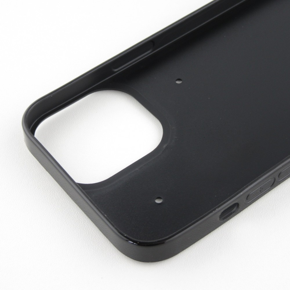iPhone 12 mini Case Hülle - Silikon schwarz Valentin 2024 Flauschige Liebe
