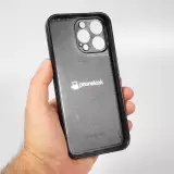 iPhone 15 Pro Max Case Hülle - Silikon schwarz 100% einzigartig erstellt dank Deiner Kreativität und künstlicher Intelligenz (KI)