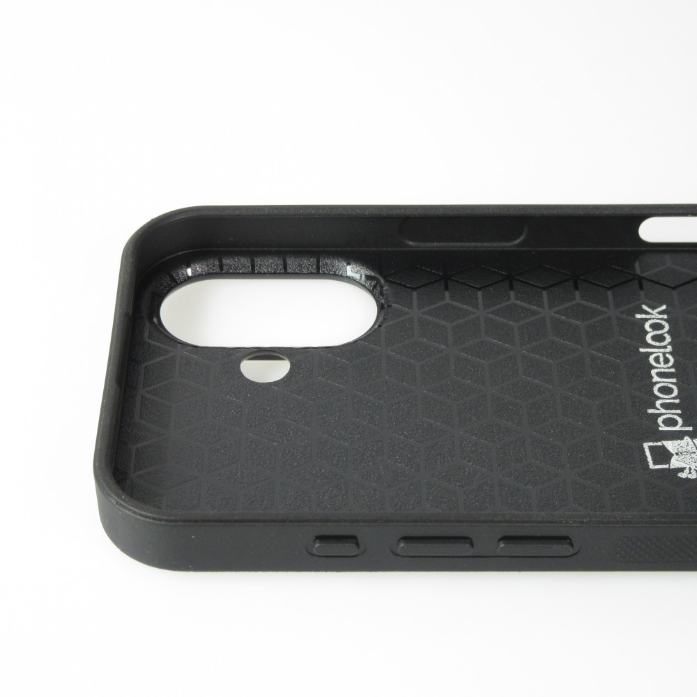 Personalisierte Hülle mit schwarzen Silikonrändern - iPhone 16
