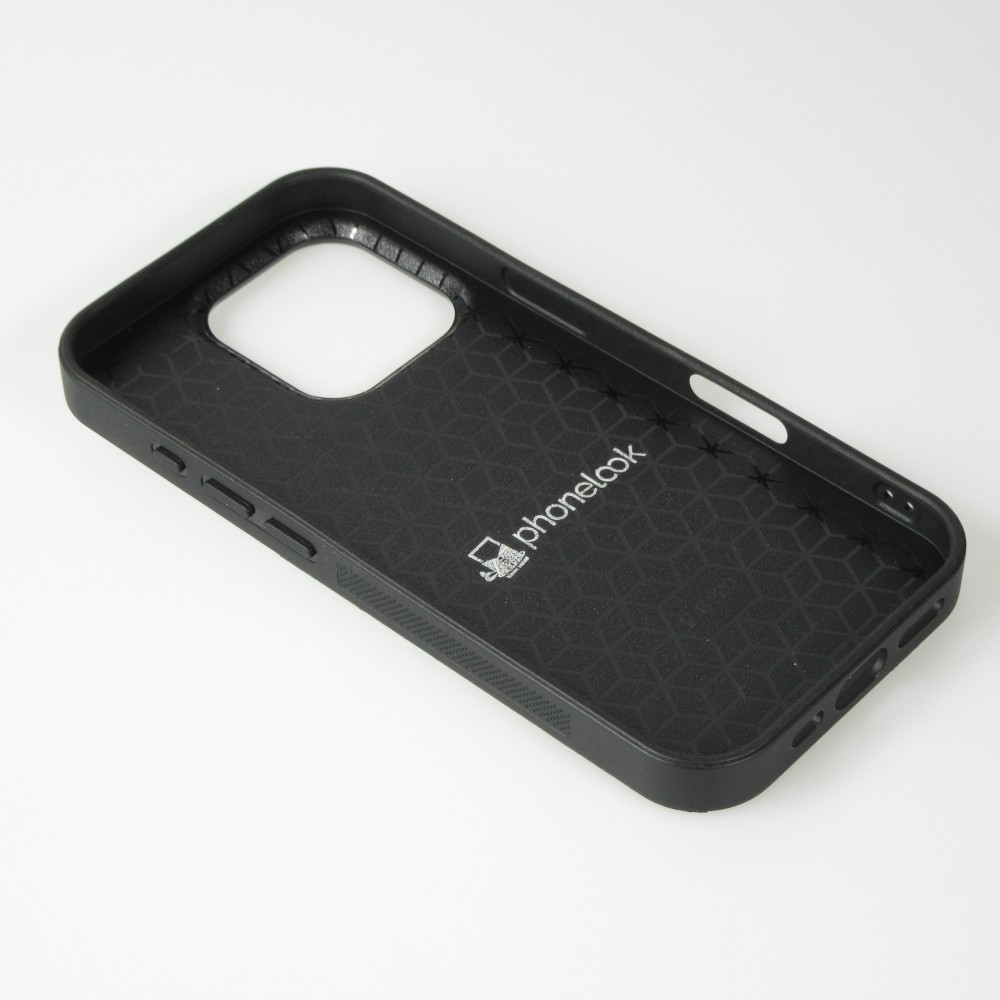 Coque iPhone 16 Pro - Silicone rigide noir F1 Track 2025 Abu Dhabi