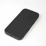 Coque iPhone 16 Pro - Silicone rigide noir Spring 25 Papillons Légers