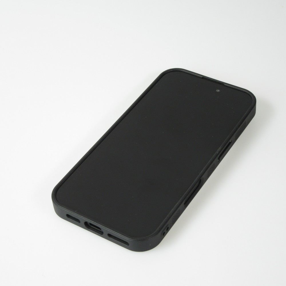Coque iPhone 16 Pro - Silicone rigide noir F1 Track 2025 Abu Dhabi