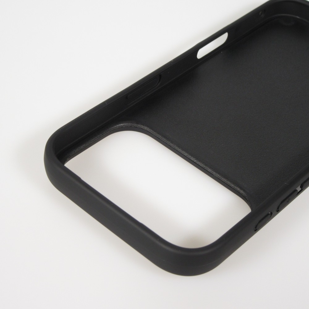Coque iPhone 17 Pro - Silicone rigide noir Winter 22 Ski Jump